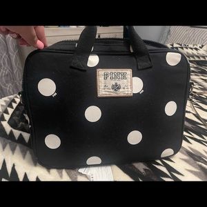 Pink laptop case holder